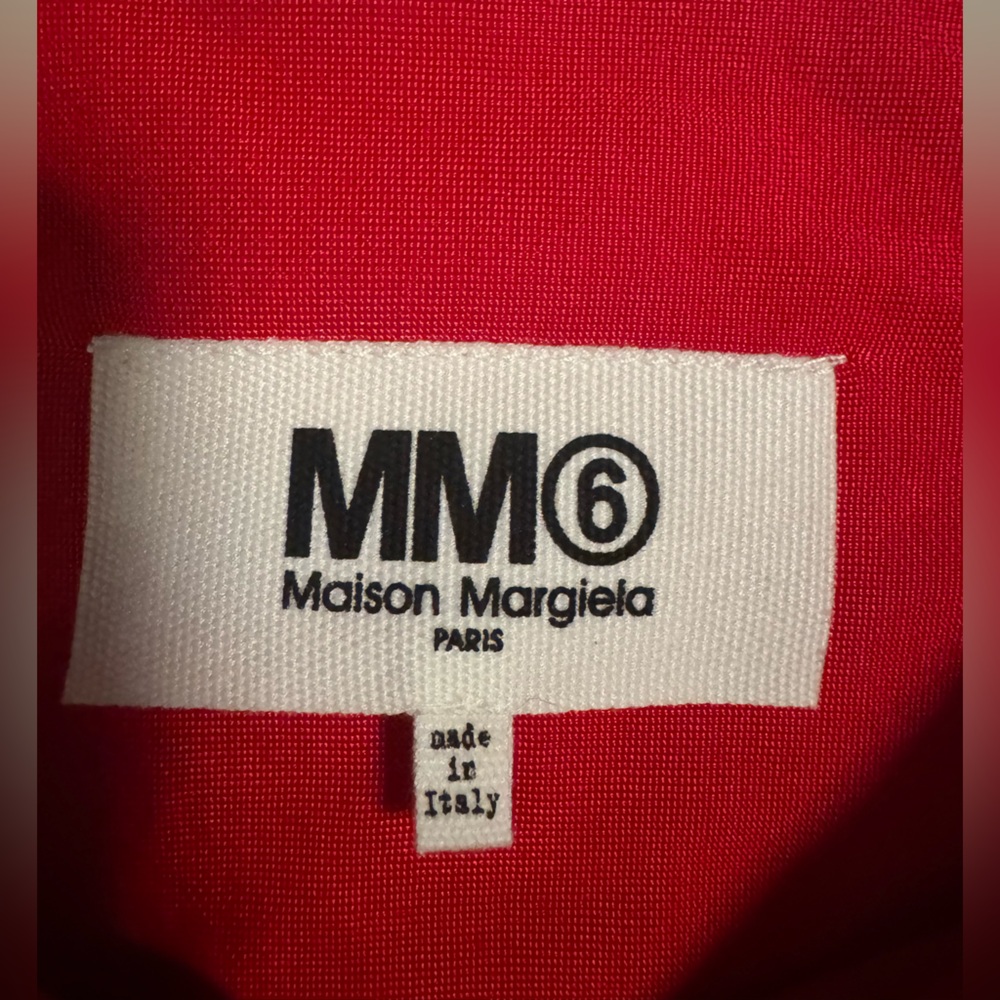 MM6 Maison Martin Margiela Red and White Kids Shirt - Picture 3 of 5